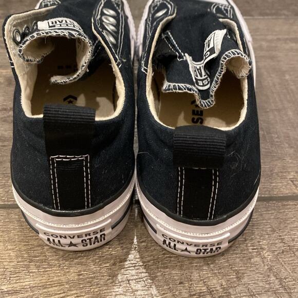 Converse Women's Chuck Taylor All Star Platform Slip Black White Size 6 - Picture 5 of 9